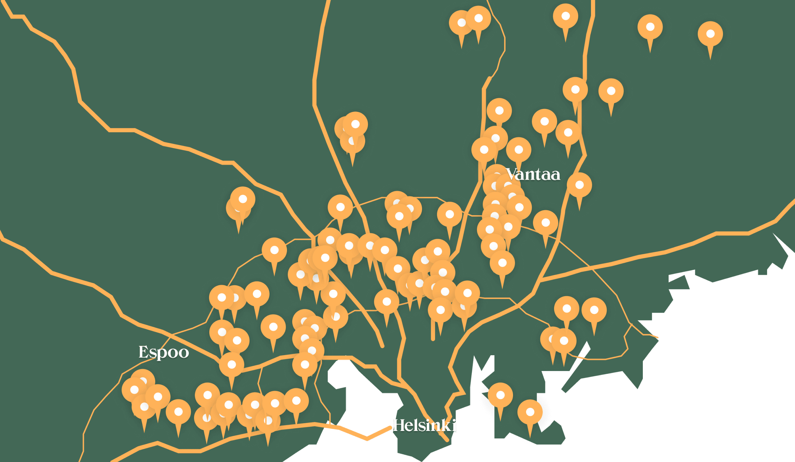 taloja maalattu yli 300